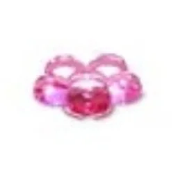 Clikits Icon, Flower 2 x 2 Small, 5 Petals with Pin [Polished] / Trans-Pink
