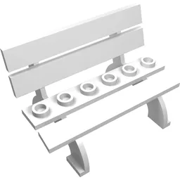 Fabuland, Bench Seat / White
