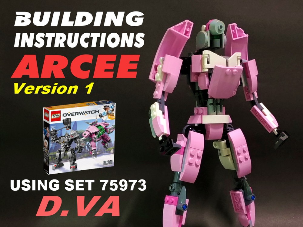 Lego Transformer Arcee v1 from Overwatch D.va set