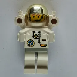 Astronaut, White, Light Gray Hips, Helmet with Large Chrome Gold Visor, Rocket Pack, Headset
