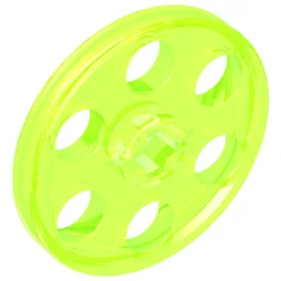 Technic Wedge Belt Wheel [aka Pulley] / Trans-Neon Green
