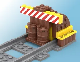 Wood Buffer Stop for Train
