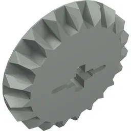 Technic Gear 20 Tooth Bevel / Light Gray