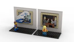 3D Mini Masterpiece - The Great Wave Off Kanagawa & The Card Players
