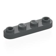 Lego Plate Special 1 x 4 Rounded with 2 Open Studs / Dark Bluish Gray