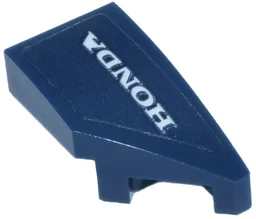 Wedge 2 x 1 x 2/3 Right with White 'HONDA' Logo Pattern (Sticker) - Set 77243