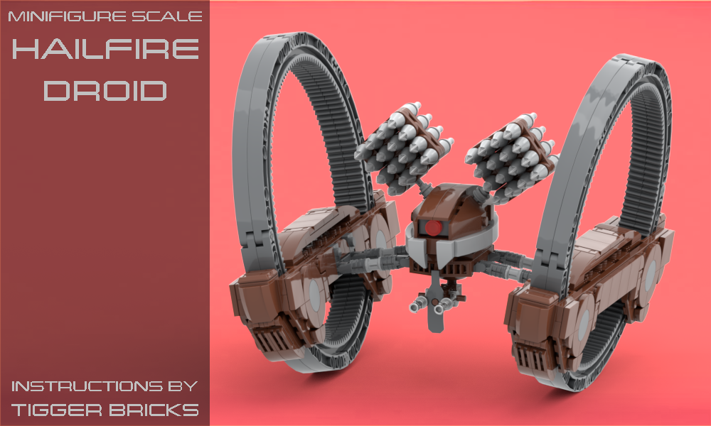 Lego Minifigure scale IG-227 Hailfire Droid