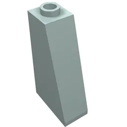 Brick Sloped 75° 2 x 1 x 3 with Hollow Stud / Light Aqua