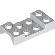 Lego Wheel Arch, Mudguard 2 x 4 Studded / White
