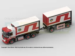 Renault Magnum Swap Body Chassis with Trailer