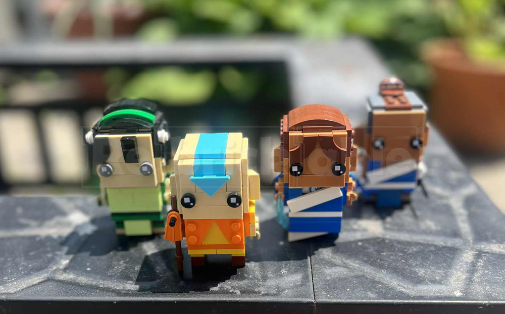 Lego Aang, Katara, Sokka and Toph from Avatar: The Last Airbender
