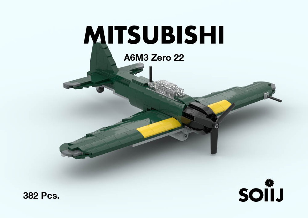 Lego Mitsubishi A6M3 Zero 22 - darker livery 1:35