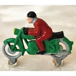HO Scale Motorcycle, Racing / Green