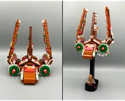 Gingerbread Shuttle (40806 Alternate Model)