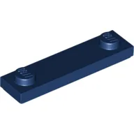 Plate Special 1 x 4 with 2 Studs with Groove [New Underside] / Dark Blue