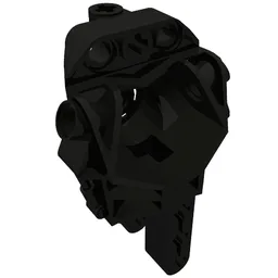 Large Figure Skeletal, Torso (Toa Metru) / Black