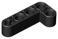 Technic Beam 2 x 4 L-Shape Thick / Black