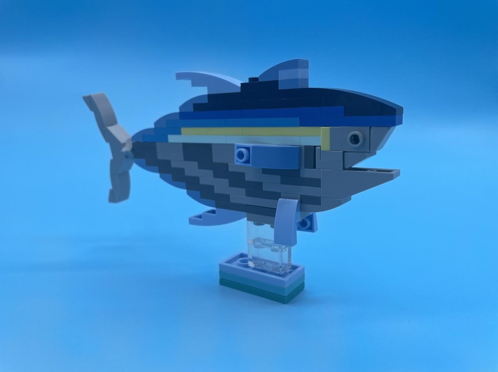 Lego Bluefin Tuna mini display fish model
