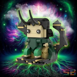 God Loki in Throne Brickheadz
