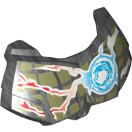 Lego Large Figure Chest Cover, Armour Small with Chi and Olive Green (Crocodile) Print / Pearl Titanium