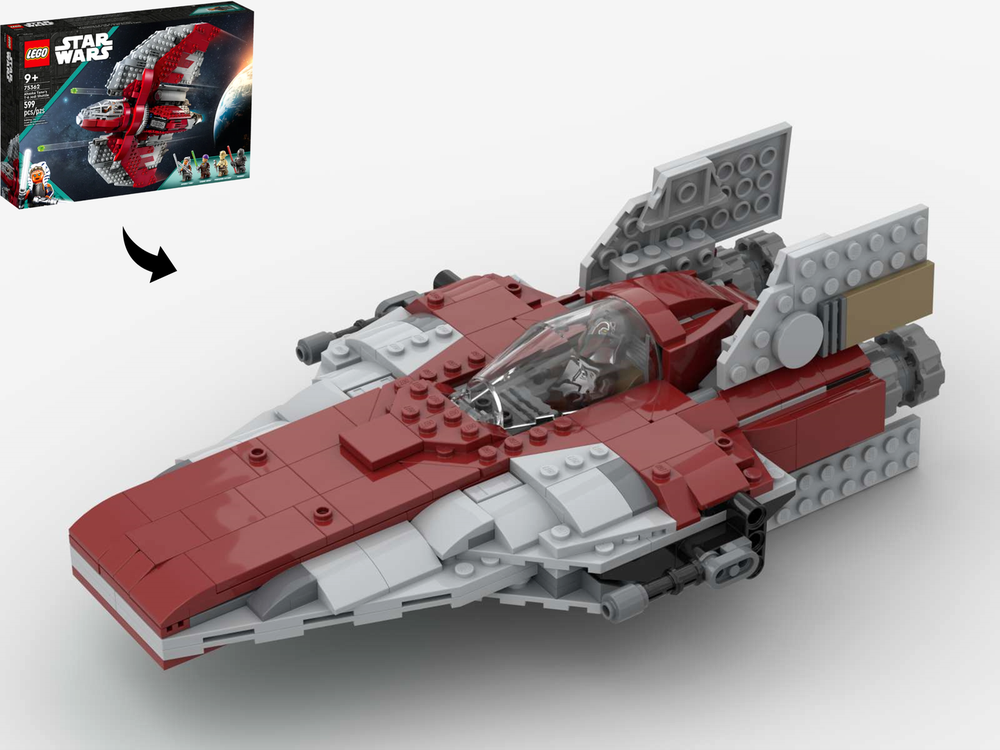 Lego A-Wing Starfighter - Alternate Build of 75362 Ahsoka Tano's T-6 Shuttle