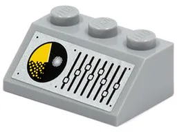Slope 45 2 x 3 with Radar Screen and Equalizer Pattern (Sticker) - Set 8635