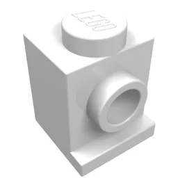Brick Special 1 x 1 with Headlight / White