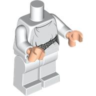 Lego Minifig Body with SMART Tag, Leia / White