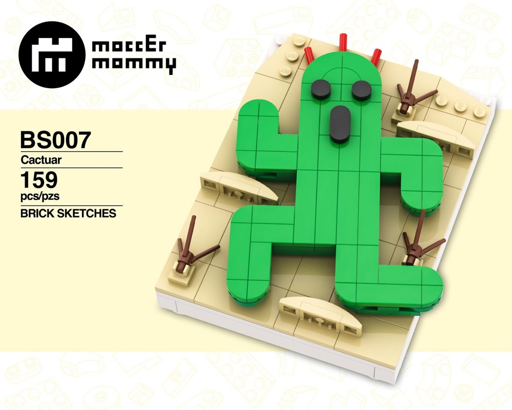 Lego Cactuar - Final Fantasy VIII - Brick Sketches