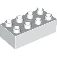 Duplo Brick 2 x 4 / White