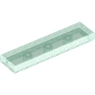 Tile 1 x 4 with Groove / Opal Trans-Light Blue