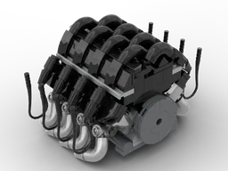 Ford 7.3L Godzilla pushrod V8 w&w/o block covers