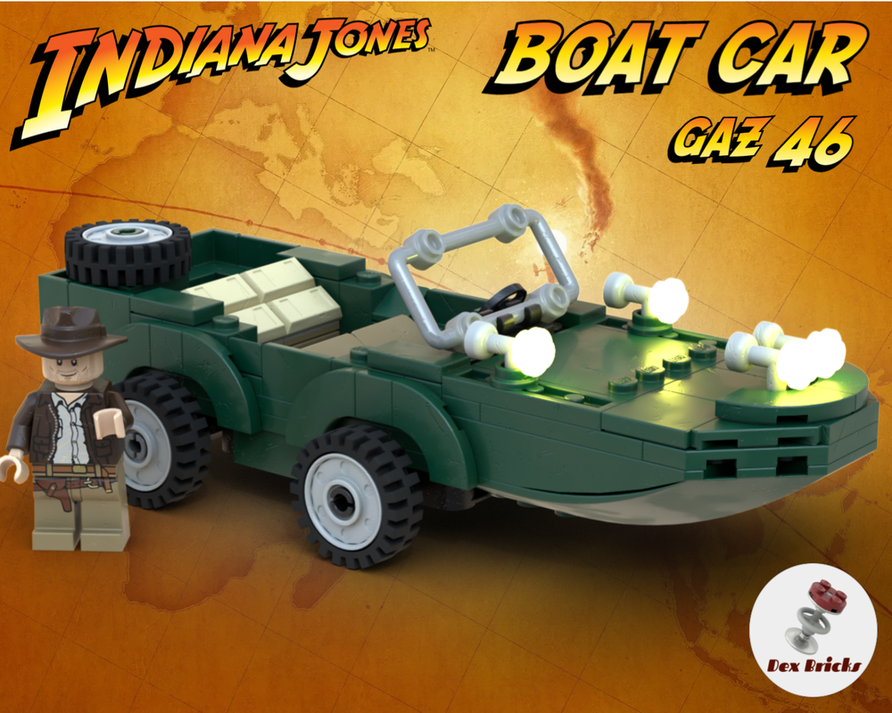 Lego Indiana Jones Russian Boat Car GAZ 46