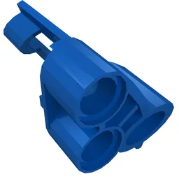 Technic Panel Fairing # 6 Small Short, Large Hole, Side B / Blue