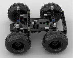 8x8 Front axle