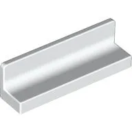 Panel 1 x 4 x 1 with Rounded Corners [Thin Wall] / White