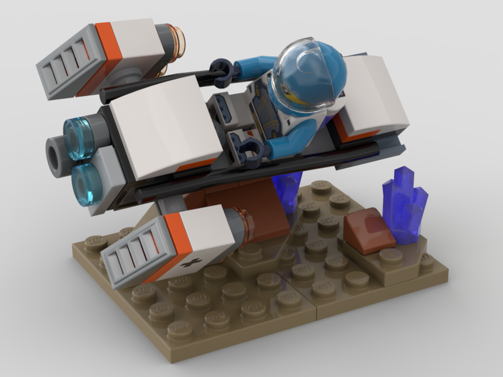Lego Space Hoverbike Display