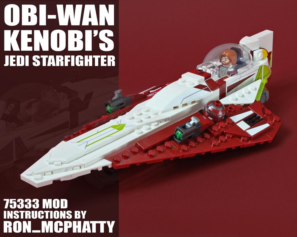 Lego Obi-Wan's Jedí Starfighter set 75333 MOD