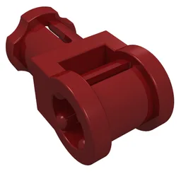 Technic Axle Connector with Axle Hole / Dark Red