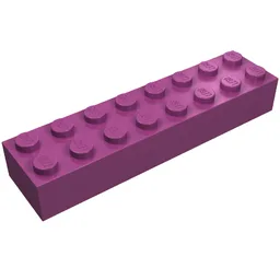 Brick Magnet 2 x 8 / Magenta