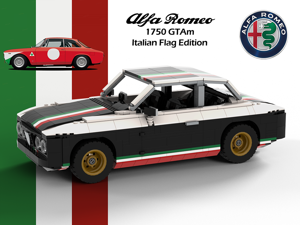 Lego Alfa 1750 GTAm - Italian Flag Edition