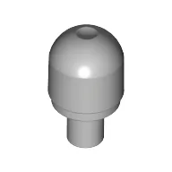Light Cover 1 x 1 Round with Internal Bar / Bionicle Barraki Eye / Light Bluish Gray