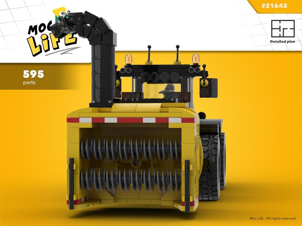 Lego Case loader with front snowblower