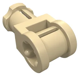 Technic Axle Connector with Axle Hole / Tan