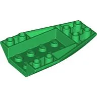 Brick Wedged, Curved Inverted 6 x 4 / Green