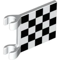 Flag 2 x 2 Square with Checkered Print