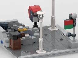 Corner with Bird and Pool, Small Modular