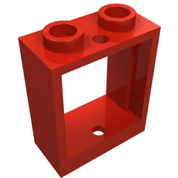 Window 1 x 2 x 2 Flat Front / Red