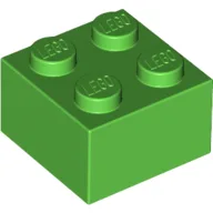 Brick 2 x 2 / Bright Green