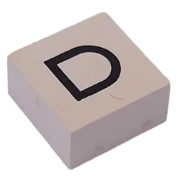 Modulex Tile 2 x 2 with Black Stadium/D Print, without Internal Supports